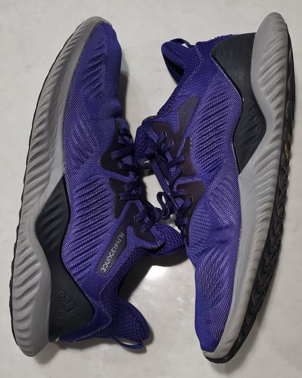 Adidas Alphabounce Beyond Team Real Purple Running Shoes Mens Size 13 B37231